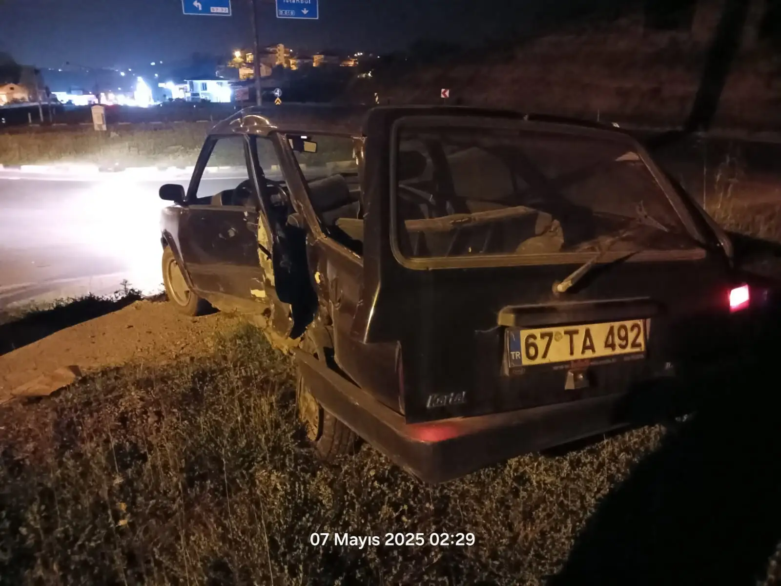Trafik kazası, biri ağır 2 kişi yaralandı..