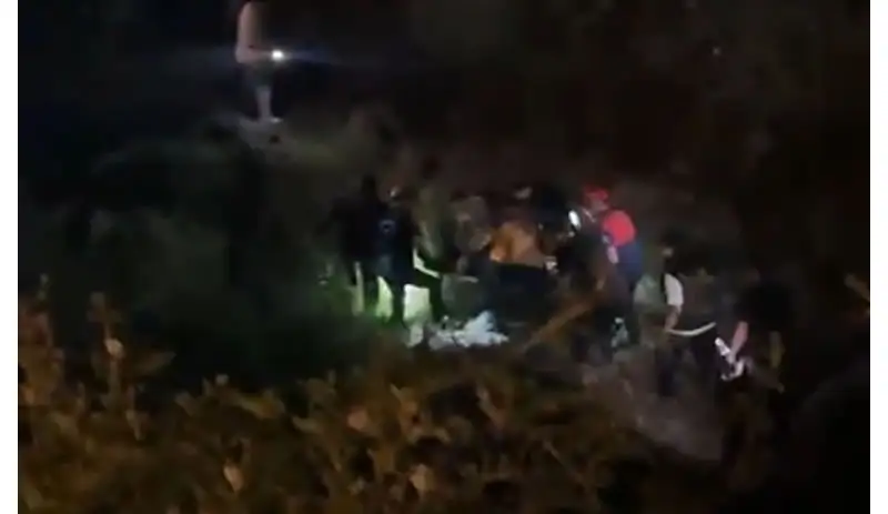 Alkollü olduğu iddia edilen şahıs ormanlık alana düştü...