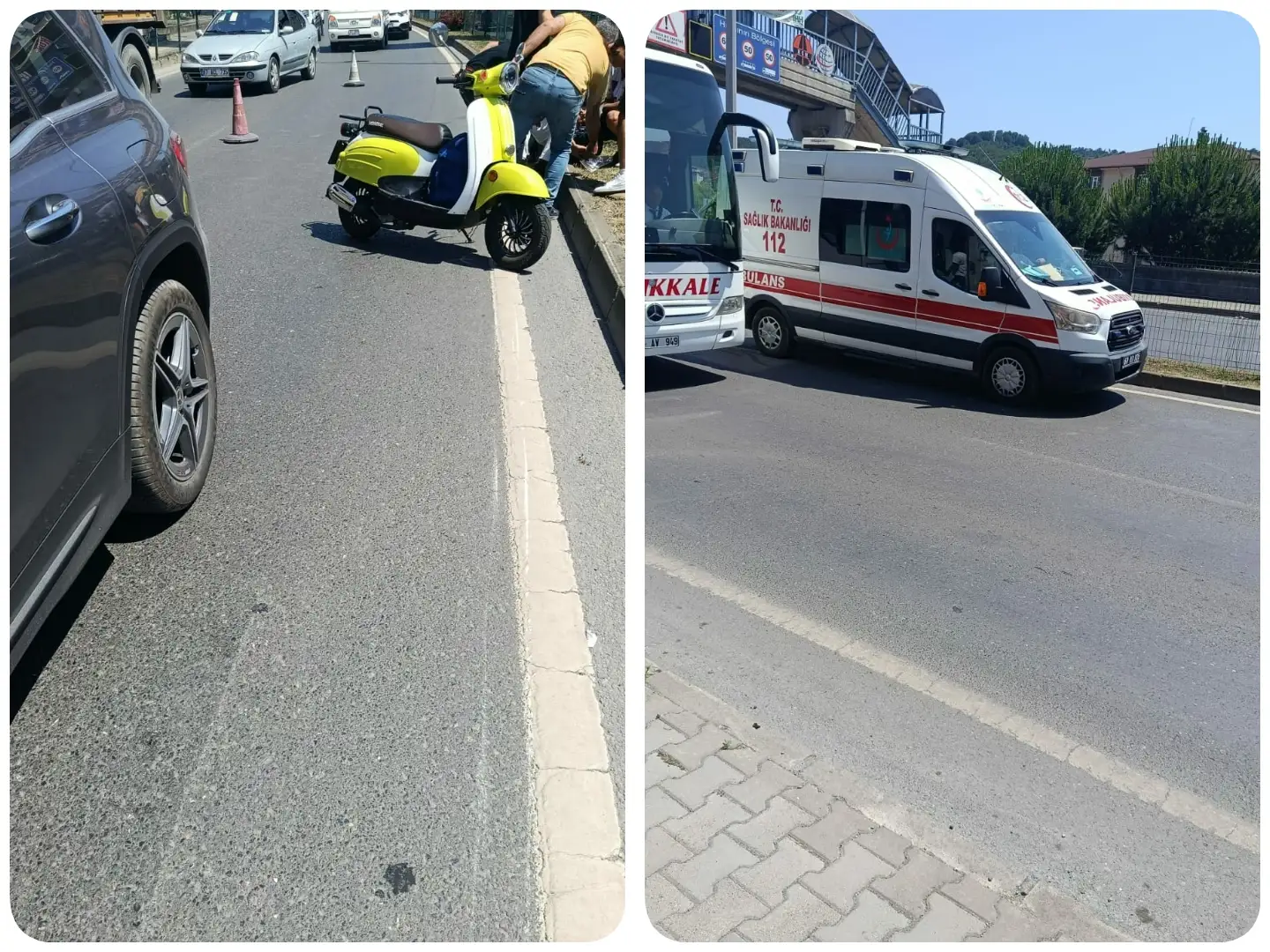 Direksiyon hakimiyetini kaybetti yaralandı..