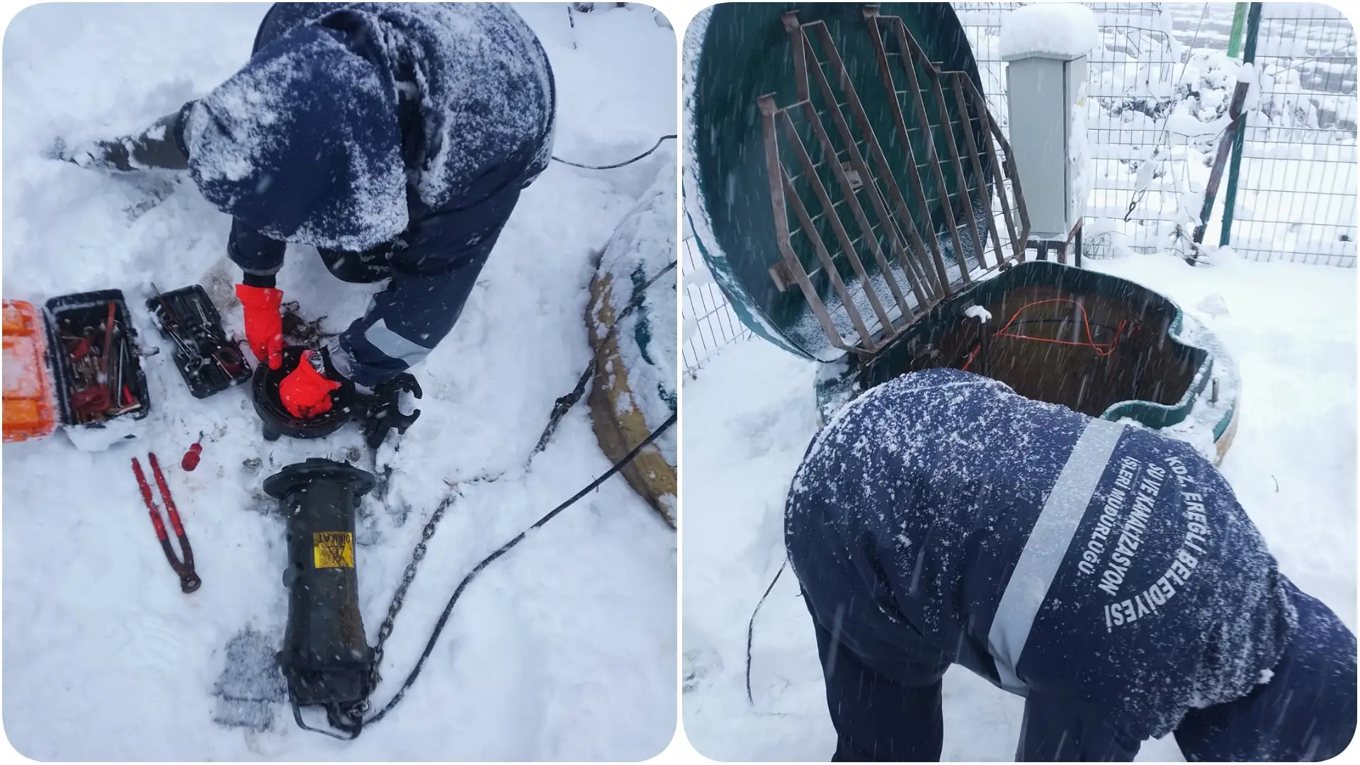 KESİNTİSİZ SU İÇİN BELEDİYE EKİPLERİ SAHADA ÇALIŞIYOR