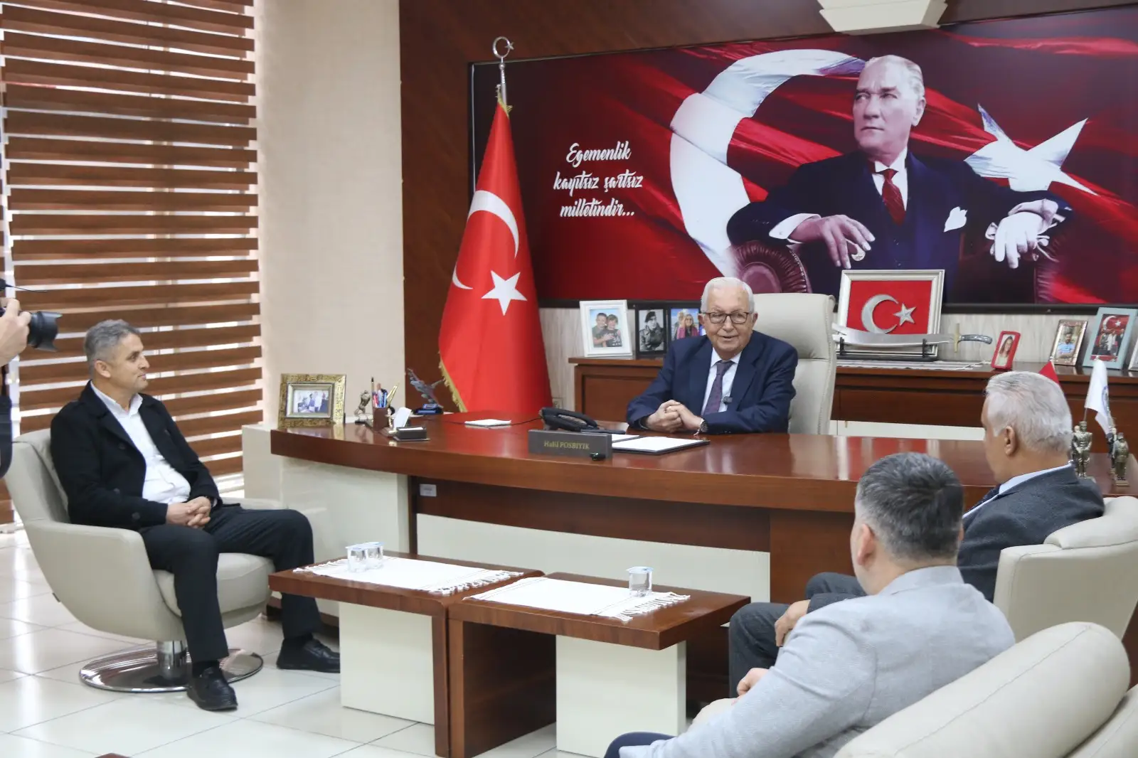 3 KÖY MUHTARI, BAŞKAN POSBIYIK’A SU İÇİN TEŞEKKÜR ETTİ