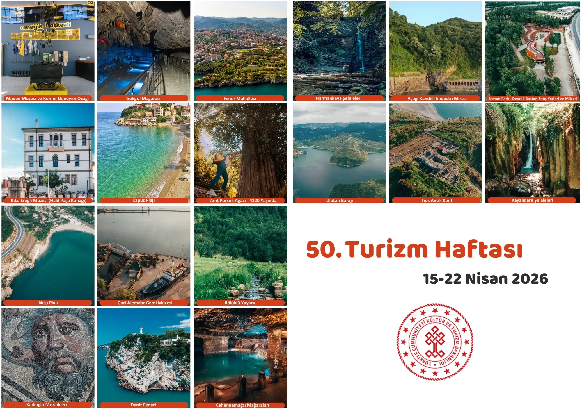 Zonguldak’ta 50. Turizm Haftası Kutlamaları Başlıyor