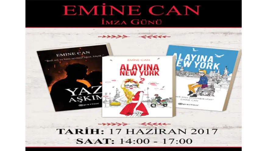 Yazar Emine Can,'dan imza günü etkinliği