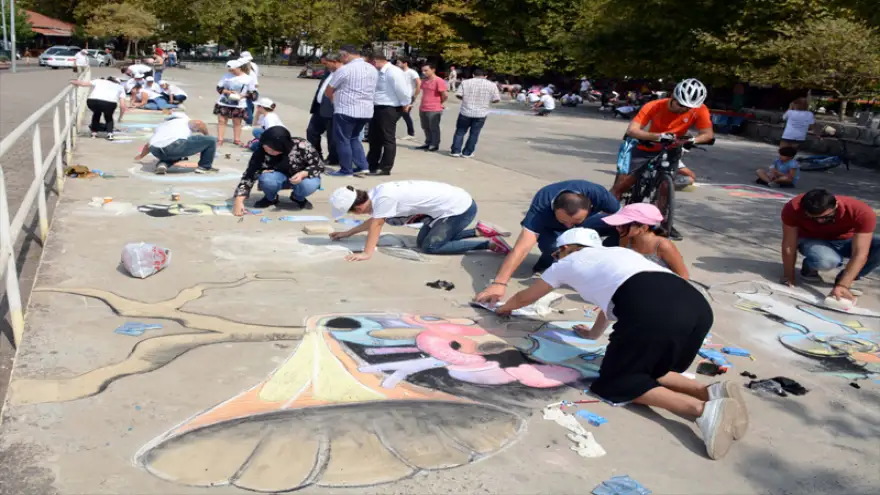 1. Osman Zeki Oral Madonnari Şenliği gerçekleştirildi