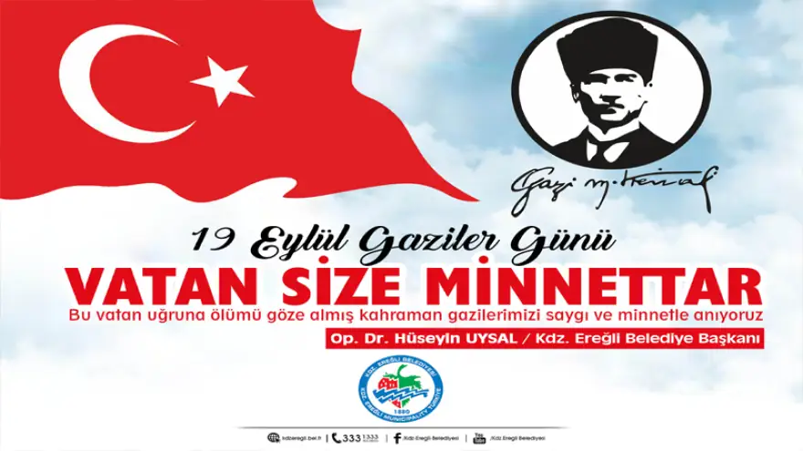 Başkan Uysal’dan Gaziler Günü Mesajı..