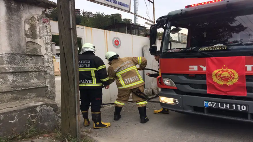 Cezaevinde tatbikat...