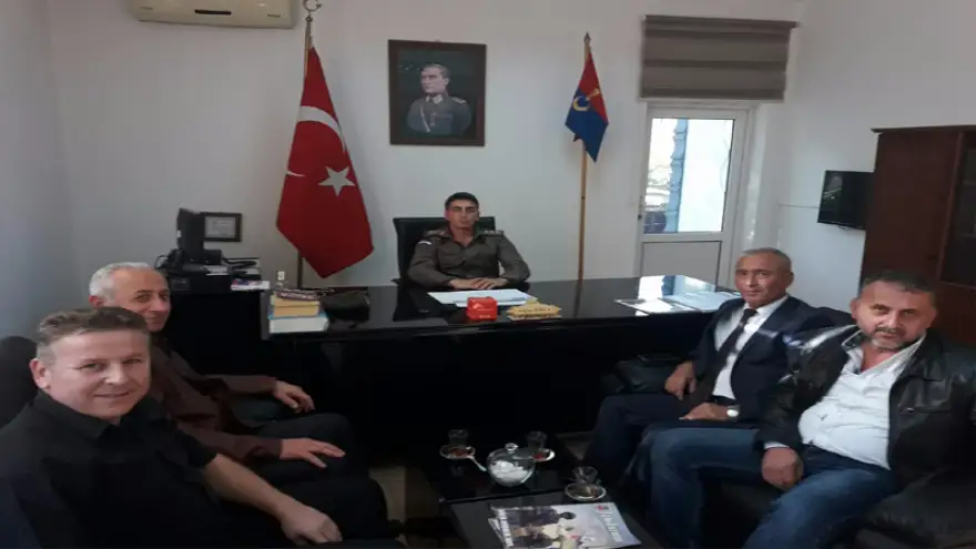 Şoförler odasından Yüzbaşı Erkan Bülbül'e ziyaret