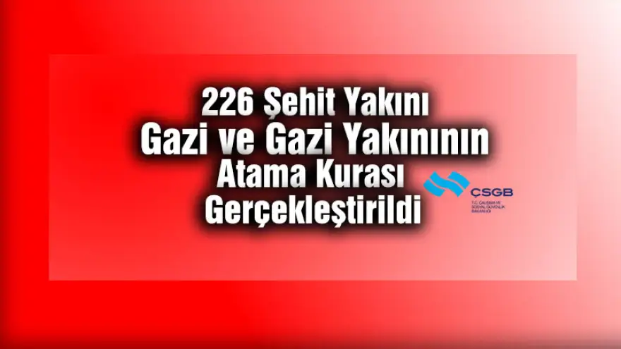 Atama kurası gerçekleştirildi... 