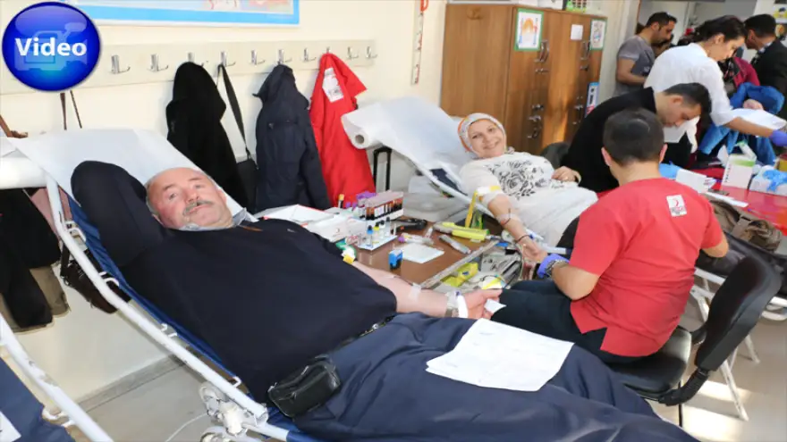 Kan bağışı kampanyasına rekor katılım…