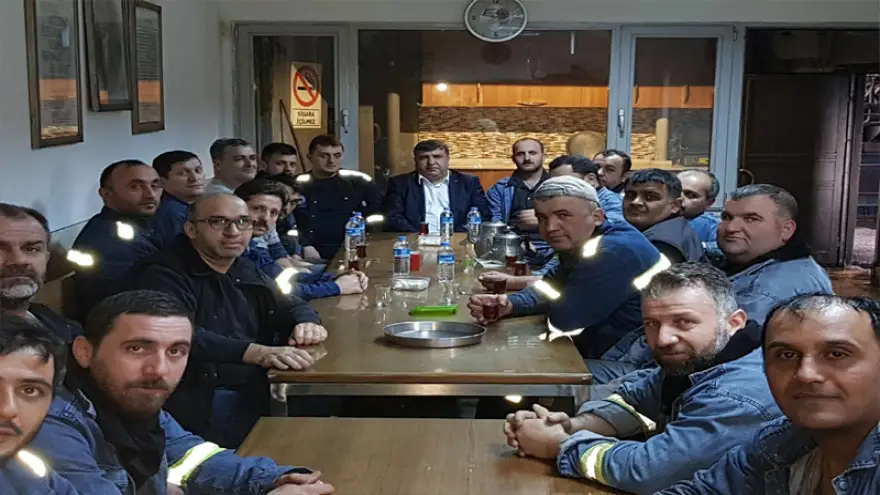 Ercan, iş yerleri ziyaretlerindeydi