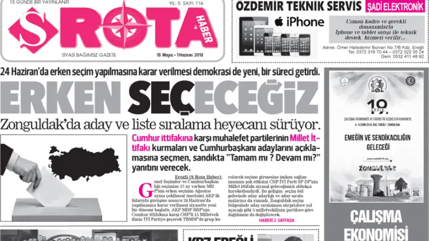 S Rota Haber Gazetesi'nin 116. Sayısı