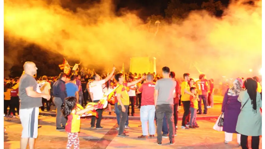 Galatasaray şampiyonluğu kutladı