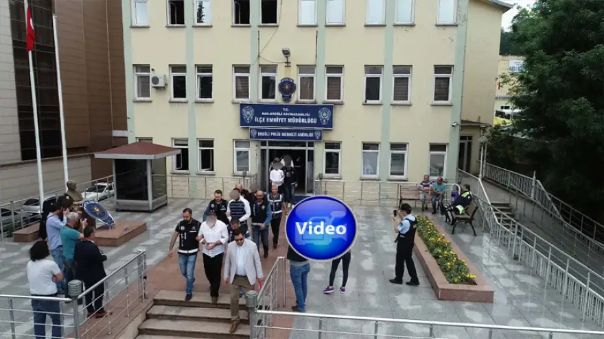 Çete operasyonu... Zanlılar adliye'ye sevk edildi...