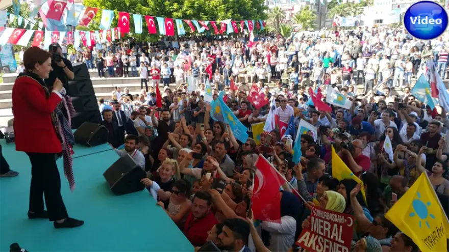 Akşener'in, mitingi İYİ İlgi görmedi...