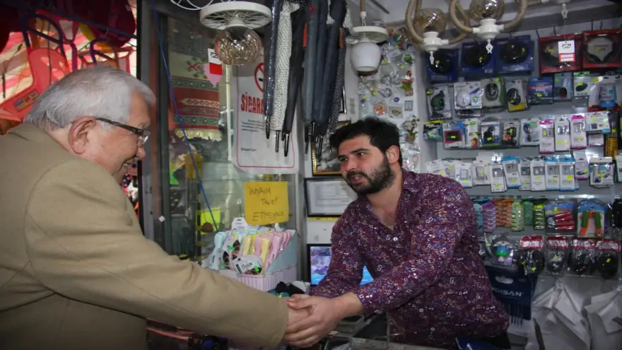 Posbıyık'tan çarşı esnafı ziyareti..