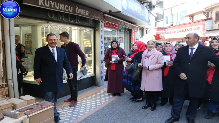 Uysal'a çarşı esnafı ve vatandaşlardan büyük ilgi...