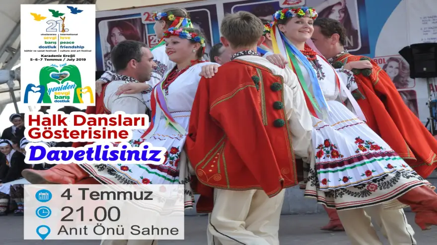 Halk dansları gösterisine davetlisiniz...