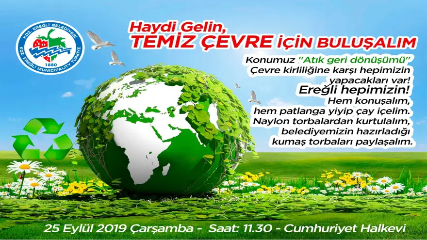 Temiz çevre için el ele...