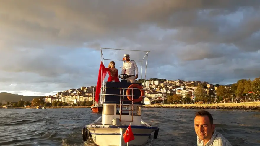Gelin ve Damat denizden geldi…