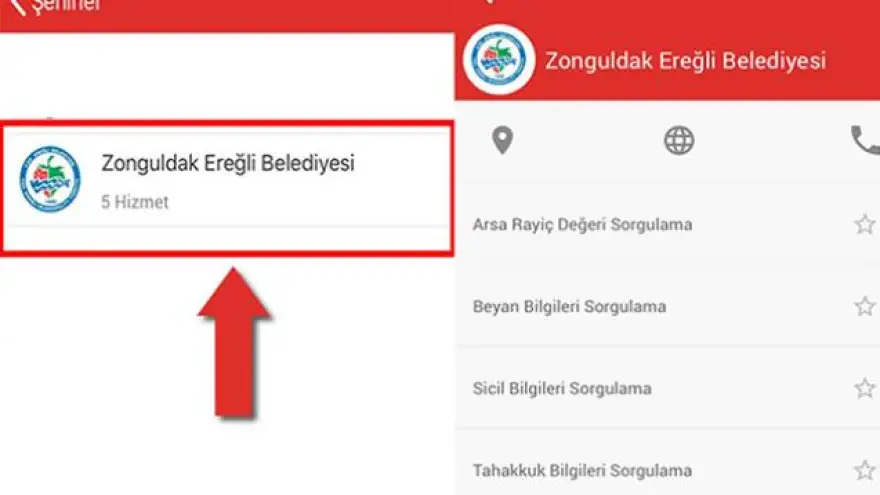 Ereğli Belediyesi E devlet kapısında!.
