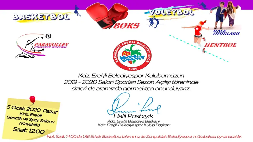 Kdz. Ereğli Belediyespor, sezon açılışı yapıyor