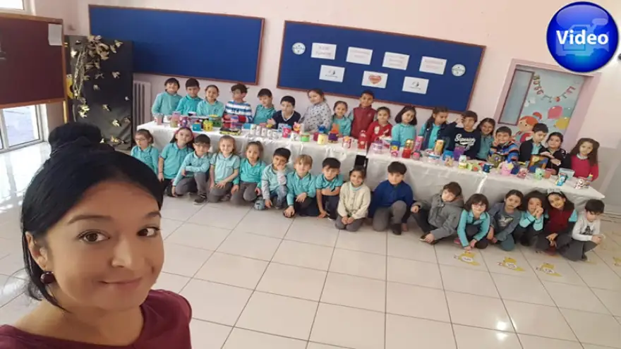 Erdemir İlkokulu öğrencileri'nden Etwinnig Projesi