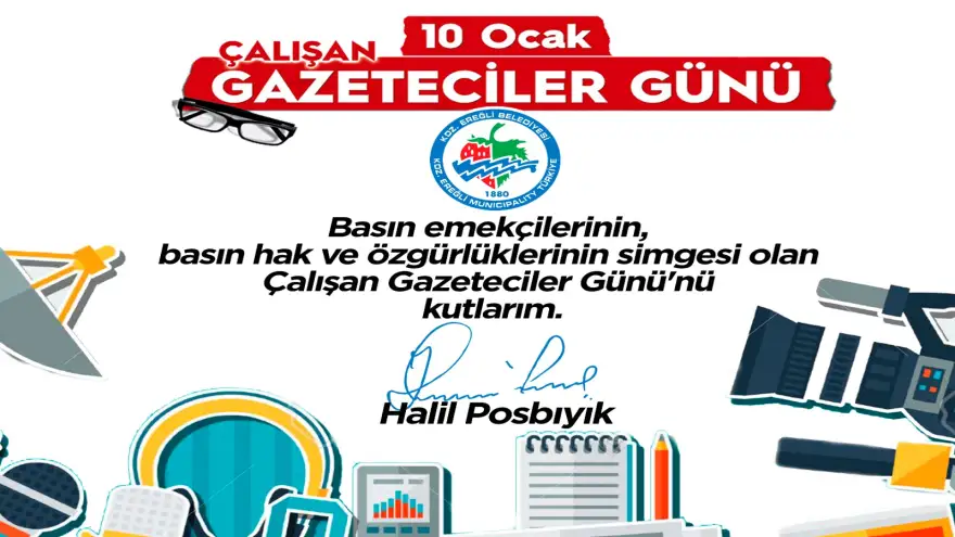 Posbıyık, Gazeteciler günü’nü kutladı