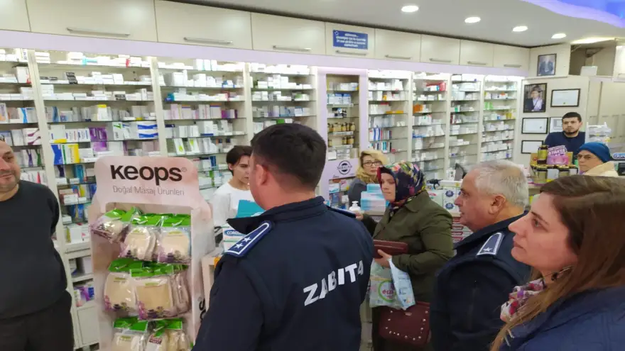 Zabıta’dan dezenfektan, maske ve kolonya denetimi