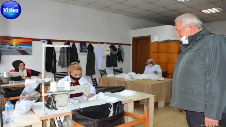 Kdz. Ereğli Belediyesi maske üretimini hızlandırdı