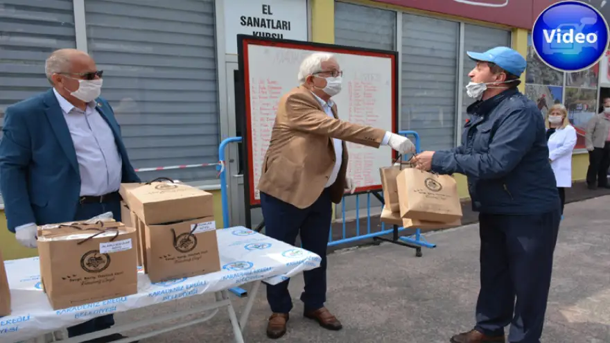 Posbıyık’tan köylere maske desteği