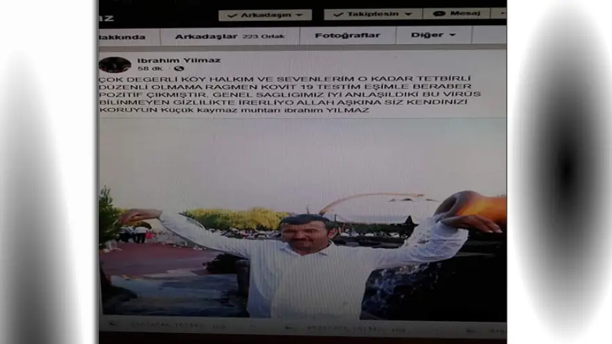 Muhtar ve eşinin testleri pozitif çıktı