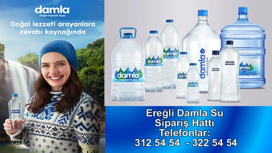 Üstün lezzet ödüllü doğal kaynak suyu Damla Su