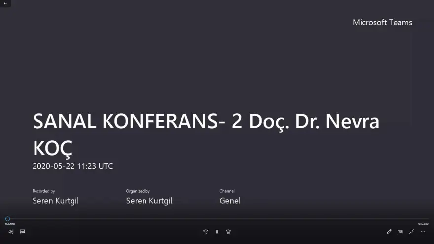 Sanko Üniversitesi'nde sanal konferans