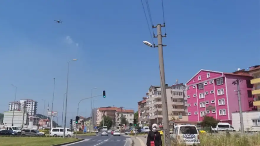Polis, drone ile tespit etti