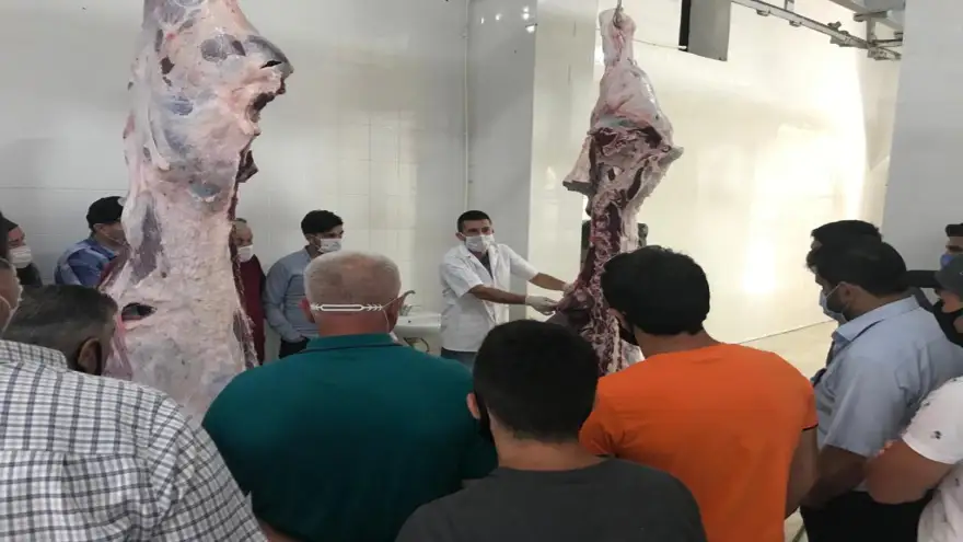 Kurban kesim eğitimi verildi