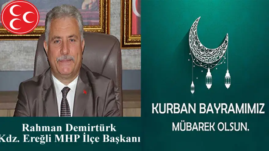 Demirtürk, Kurban Bayramınızı kutlar. Sağlık ve huzur dolu günler diler