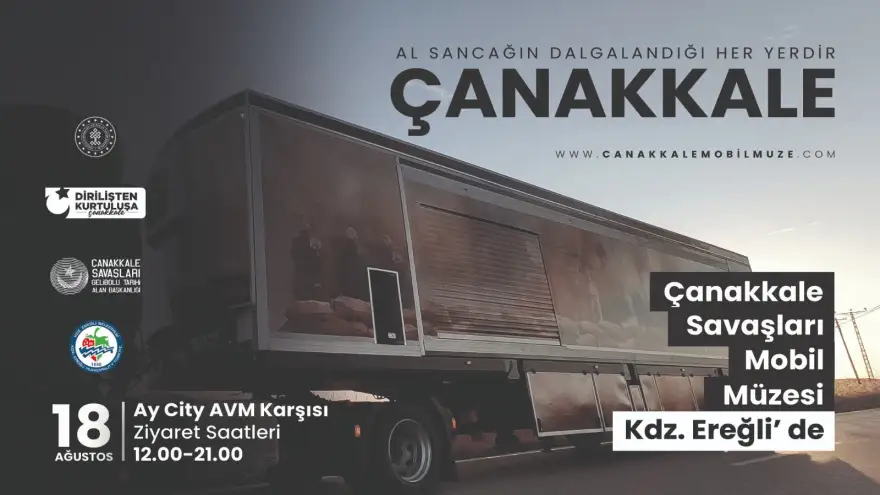 Çanakkale Savaşları mobil müzesi Kdz. Ereğli’de