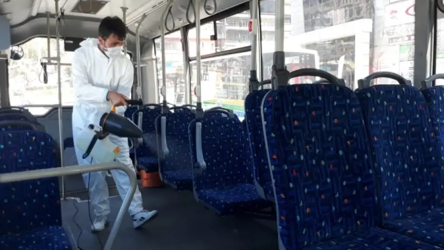 Halk Otobüslerinden, virüse karşı dezenfekteli önlem!