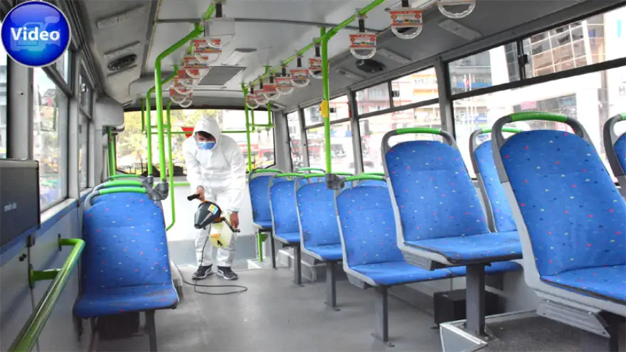 Halk otobüslerinde koronavirüs önlemleri