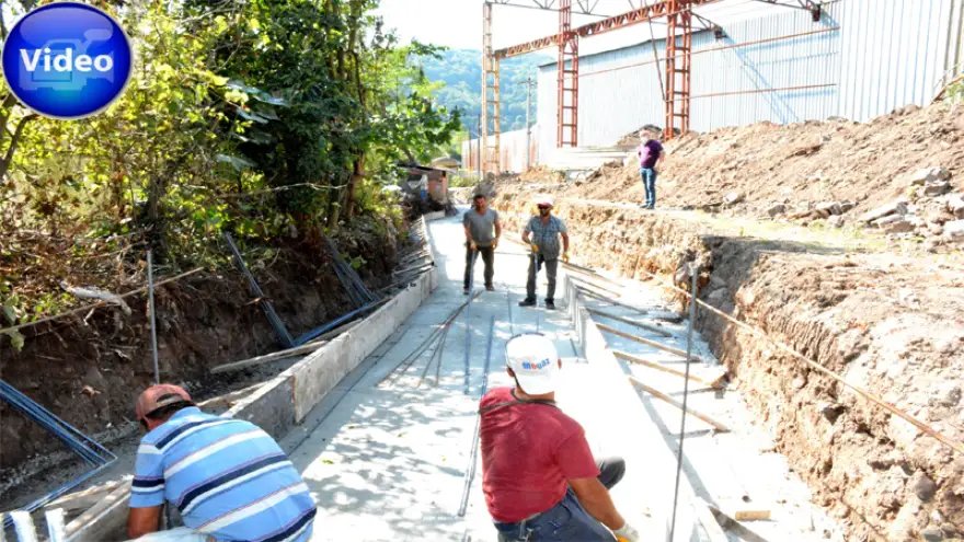 Kdz. Ereğli Belediyesi Bölücek'te büyük menfez yapıyor
