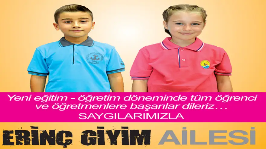 Tüm okul kıyafetleri Erinç Giyim’de..