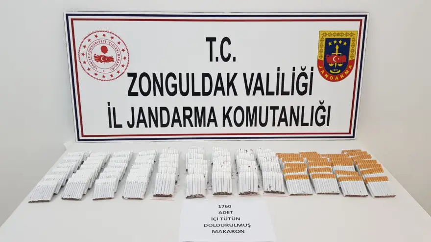 Kaçak sigara operasyonunda 1 kişi gözaltına alındı