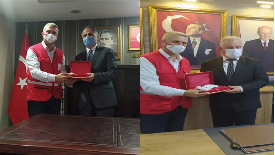 Kızılay ziyaretlere devam ediyor...