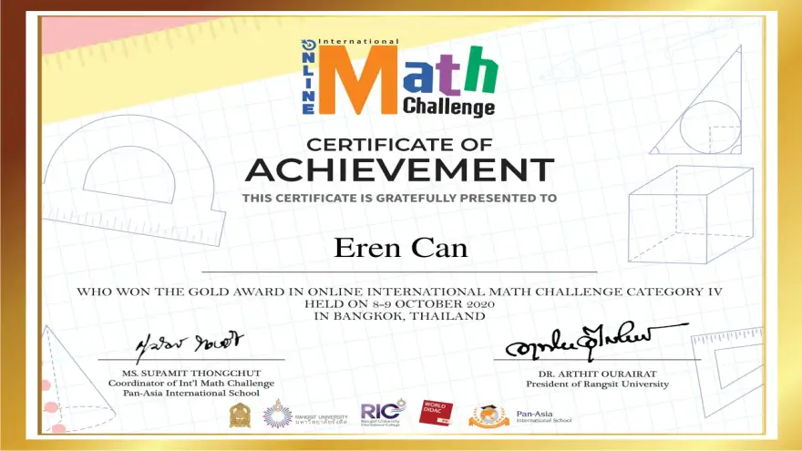 Sanko Okullarının Uluslararası Matematik Yarışması Başarısı