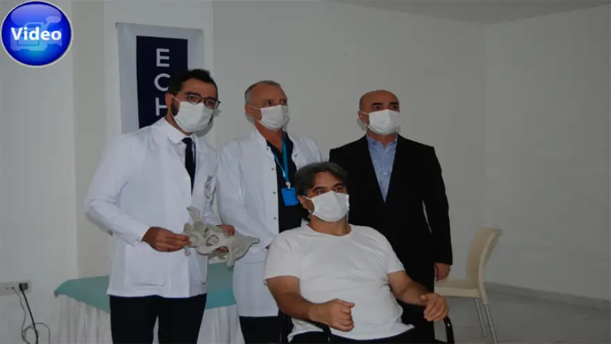 Yerli üretim protezle sağlığına kavuştu