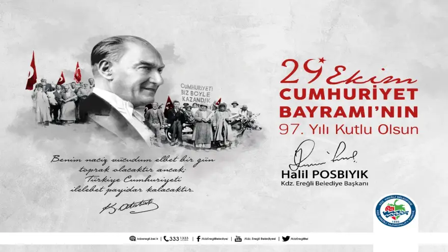 Başkan Posbıyık, Cumhuriyet Bayramı’nı kutladı