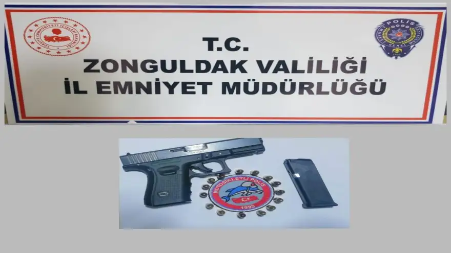 Hapis cezası ile aranan şahsı ruhsatsız silahla yakalandı