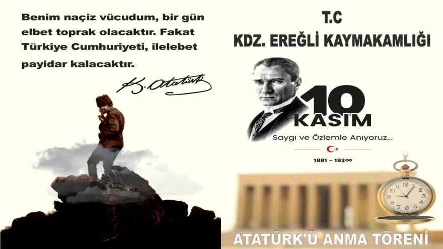 10 Kasım Atatürk'ü Anma Programı