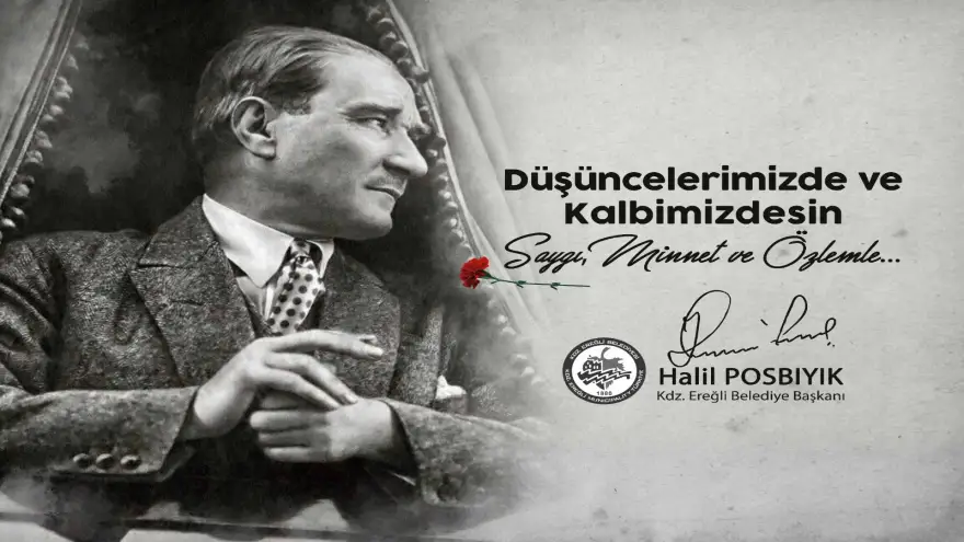 Başkan Posbıyık, Atatürk’ü andı
