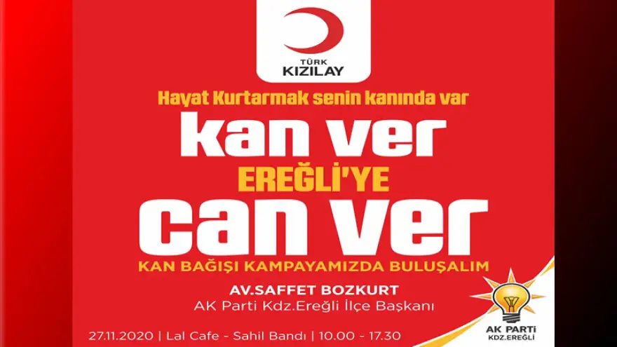 Bozkurt’tan ‘kan bağışı’ çağrısı